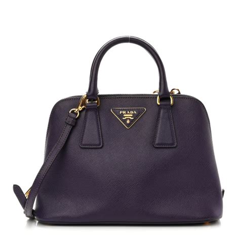 Prada Saffiano Lux Small Promenade Tote Viola 